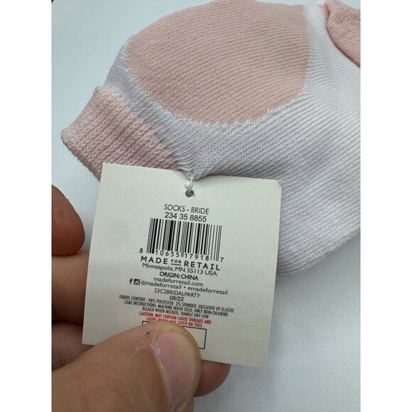 NEW 2 Bride to Be Quarter Length Socks Gift Adult One Size OSFM - Picture 2 of 4